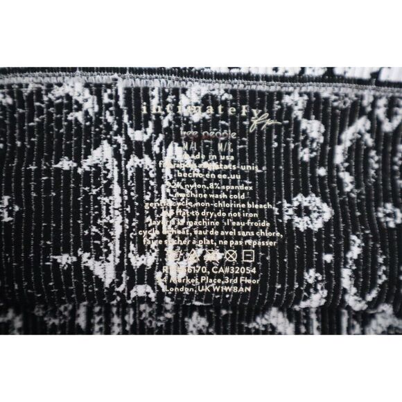 Intimately Free People Women Sz M/L White/Black Snake Print Adrienne Bandeau Top - Picture 3 of 4